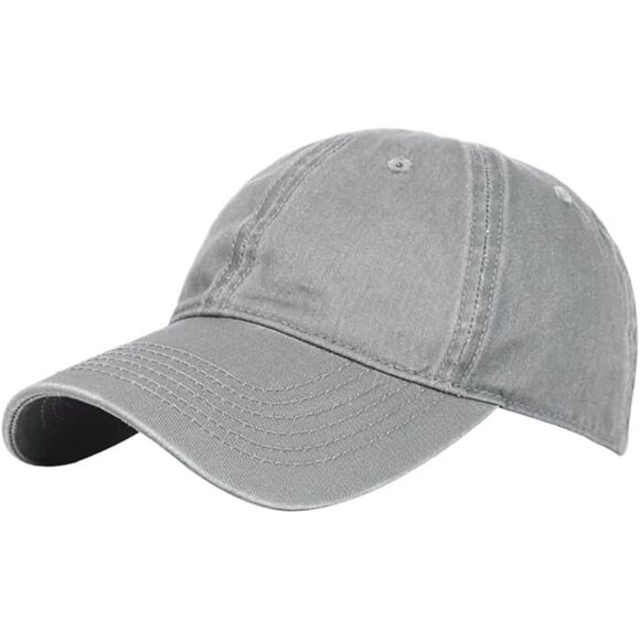 Other - Unisex Gray Washed Dyed 100% Cotton Adjustable Buckle Classic Baseball Dad Hat
